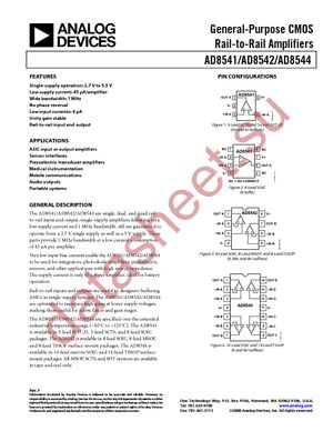 AD8541AKS-REEL7 datasheet  